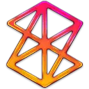 a stylized image of a three dimensional object