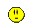 a yellow smiley face on a blue background