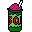 an old school computer game with a pink hat on top of it