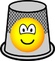 a hat with a smiley face on it