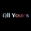 a black background with the words all yours