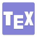 a purple square with the word tex on it