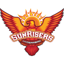the sunrisers logo on a black background