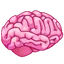 a computer generated image of a pink brain