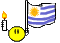 a picture of a flag and a smiley face