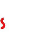the logo of a restaurant with a large red letter s on it