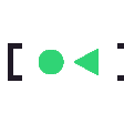 a black background with a green arrow and the word loop