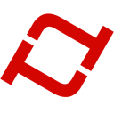 a red square with a black background