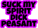 a black and pink poster with words on it