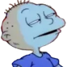 a cartoon picture of a man with a crown on his head