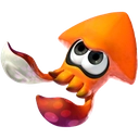 an orange fish with big eyes and a big nose