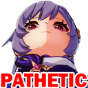 a woman with purple hair and a purple outfit