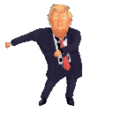 a cartoon of a man in a suit and tie