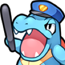 a cartoon character with a baseball bat in his hand