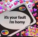 a picture of a bunch of hearts and a sign that says it's your