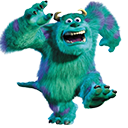 a green monster with horns and horns on it's head