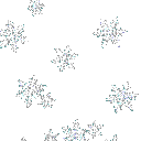 a blue background with white snowflakes on it