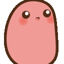 a drawing of a person with big eyes