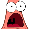 the face of a cartoon character with big eyes