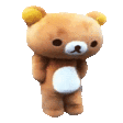 a brown teddy bear with a white spot on it's chest