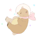 a cross stitch picture of a teddy bear