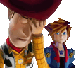 a man in a cowboy hat next to another man