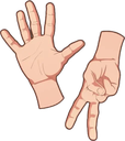 a pair of hands that are holding something
