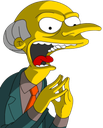 a cartoon character with a surprised look on his face