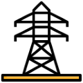 a black background with a yellow border