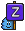 a cartoon character holding a sign with the letter z on it