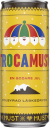 a can of soda with a colorful umbrella on top