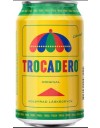 a can of soda with the word trocadero on it