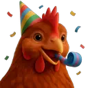 chicken partying random