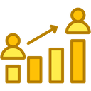 a judge and a bar graph with a hammer