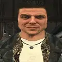 a caricature of a man in a leather jacket