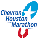 the chevron houston marathon logo