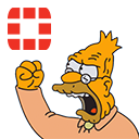 a cartoon character holding up a sim card