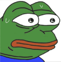 a green frog with glasses and a blue shirt