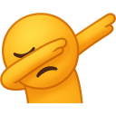 a smiley face with a hat on top of it