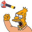 old man yells at leaf blower random