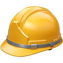 yellow construction hardhat random