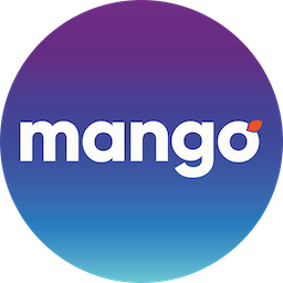 mango voice logo round random