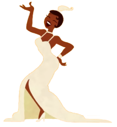 a woman in a white dress is dancing