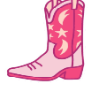 cowboy boot pink jam random