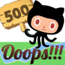 github down 500 oops random