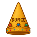 dunce crown random