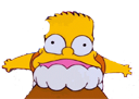 bart simpson spinning fan teeth random