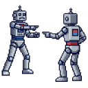 robots pointing random