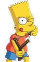bart simpson slingshot random