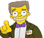smithers pointing simpsons random
